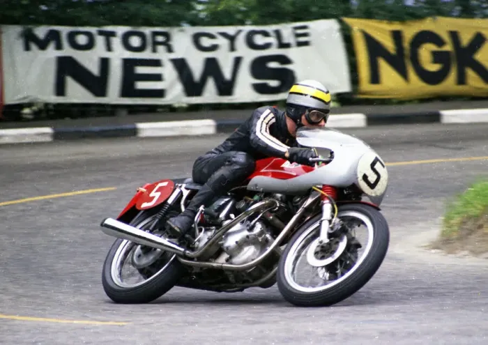 Framed Print : Ray Pickrell (Norton) 1968 Production 750 TT