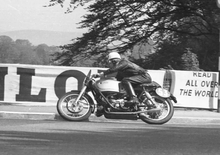Framed Print : Reg Armstrong (AJS) 1951 Senior TT Framed Print : Reg Armstrong (AJS) 1951 Senior TT