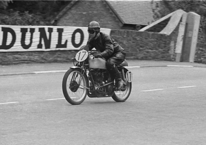 Framed Print : Reg Marsh (M&F Excelsior) 1952 Lightweight TT Framed Print : Reg Marsh (M&F Excelsior) 1952 Lightweight TT