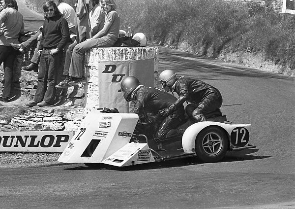 Reg Spooncer & John Herbert (Norton) 1973 500cc Sidecar TT
