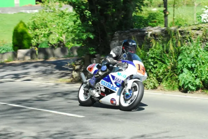 Framed Print : Rhys Hardisty (Yamaha) 2016 Pre TT Classic