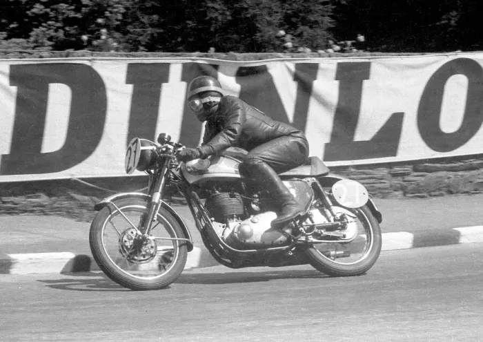 Framed Print : Richard Brinnand (BSA) 1956 Junior Clubman TT Framed Print : Richard Brinnand (BSA) 1956 Junior Clubman TT