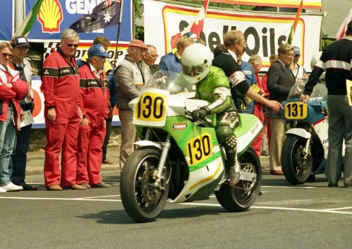 Framed Print : Richard Crossley (Suzuki) 1988 Senior TT