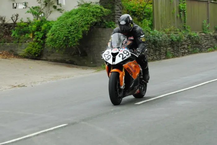 Framed Print : Rob Barber (BMW) 2013 Superbike TT