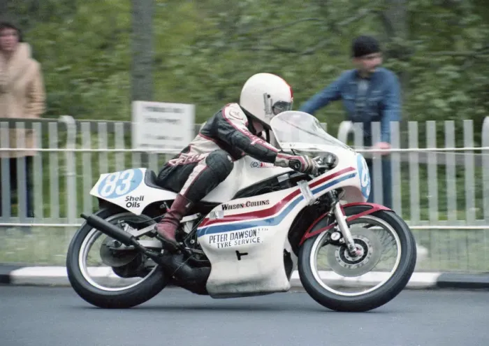 Framed Print : Rob Brew (Yamaha) 1983 350 TT