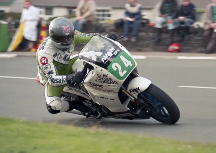 Framed Print : Rob Haynes (Kawasaki) 1988 Production C TT