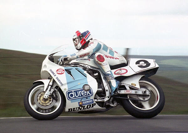 Roger Burnett (Durex Suzuki) 1990 Senior TT