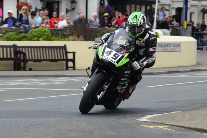 Framed Print : Roger Maher (Honda) 2014 Senior TT