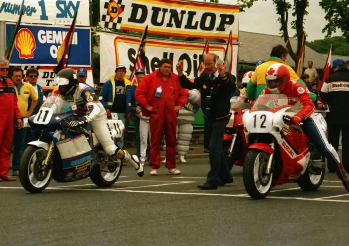 Framed Print : Roger Marshall (Suzuki) and Kevin Wilson (Suzuki) 1988 Formula One TT Framed Print : Roger Marshall (Suzuki) and Kevin Wilson (Suzuki) 1988 Formula One TT