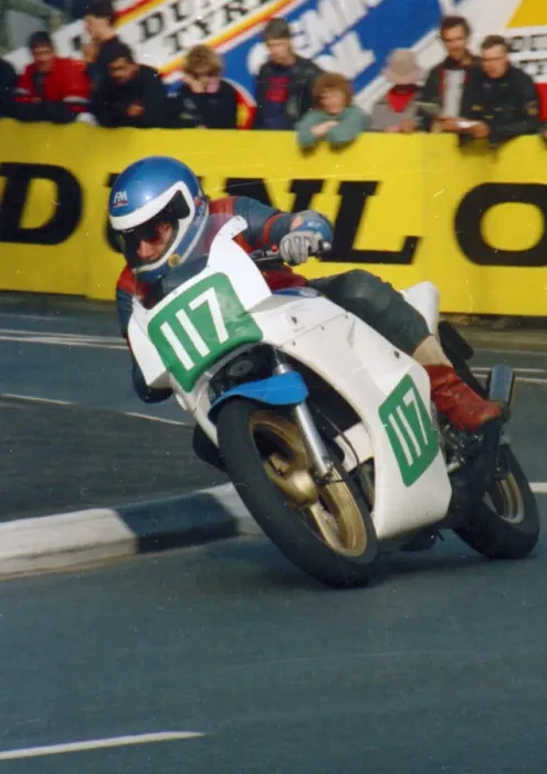 Framed Print : Roger Steele (Yamaha) 1988 Production D TT