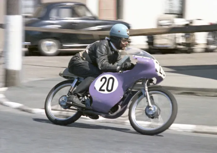 Framed Print : Roger Stopford (Heldun Hawk) 1968 50cc TT Framed Print : Roger Stopford (Heldun Hawk) 1968 50cc TT