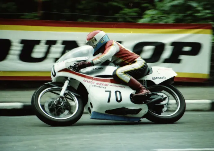 Framed Print : Roger Wilson (Yamaha) 1980 Classic TT