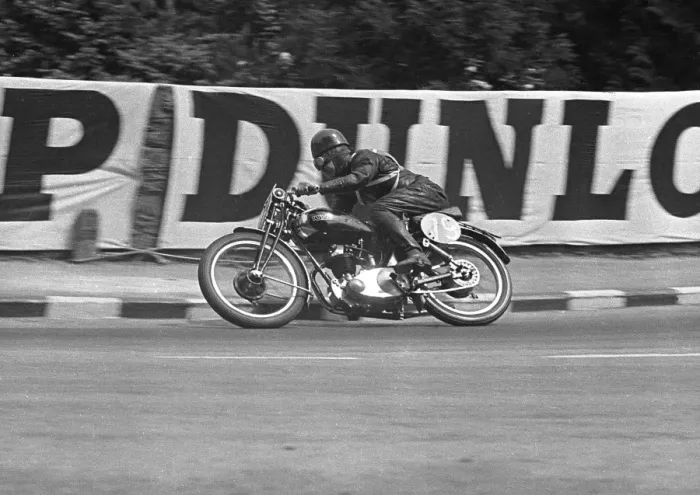 Framed Print : Roland Pike (Pike Rudge) 1950 Lightweight TT Framed Print : Roland Pike (Pike Rudge) 1950 Lightweight TT