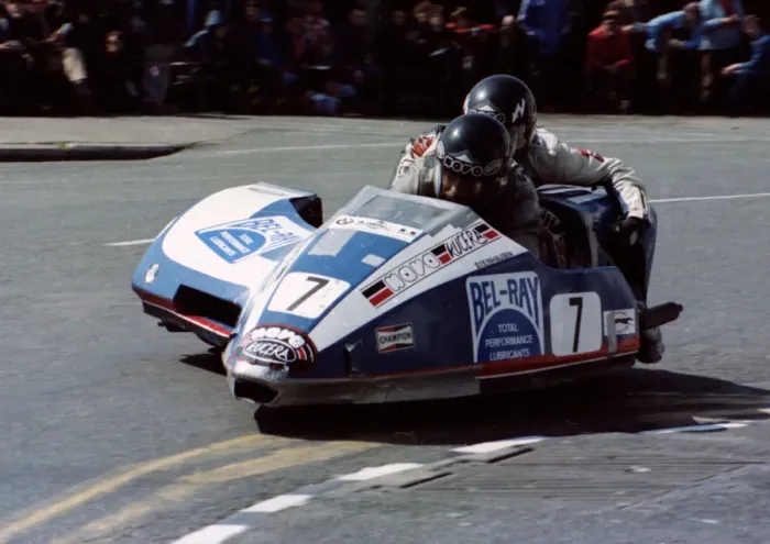 Framed Print : Rolf Steinhausen & George Willmann (FKN) 1981 Sidecar TT Framed Print : Rolf Steinhausen & George Willmann (FKN) 1981 Sidecar TT
