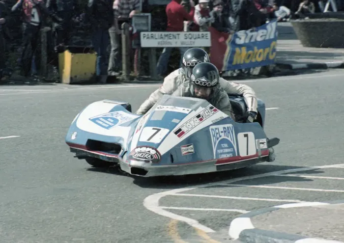 Framed Print : Rolf Steinhausen & George Willmann (FKN) 1981 Sidecar TT Framed Print : Rolf Steinhausen & George Willmann (FKN) 1981 Sidecar TT