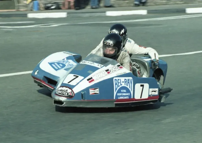 Framed Print : Rolf Steinhausen & George Willmann (FKN) 1981 Sidecar TT Framed Print : Rolf Steinhausen & George Willmann (FKN) 1981 Sidecar TT