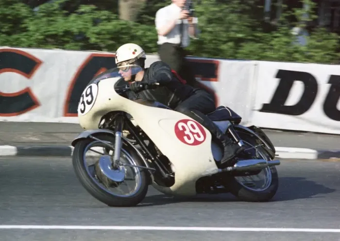Framed Print : Ron Baylie (Triumph) 1967 Production 500 TT Framed Print : Ron Baylie (Triumph) 1967 Production 500 TT