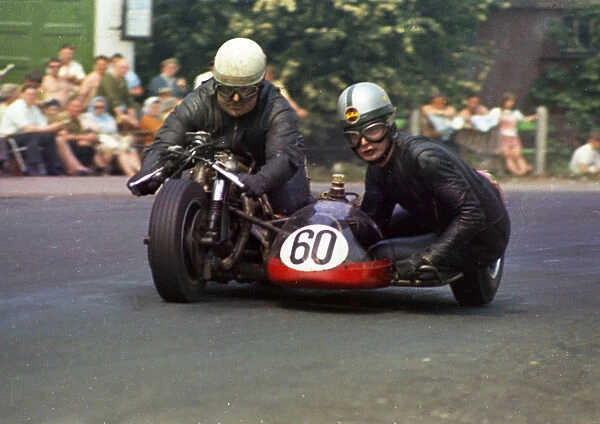 Ron Glover and John Pennington (Norton) 1967 Sidecar 750 TT