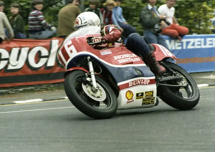 Framed Print : Ron Haslam (Honda) 1979 Formula One TT Framed Print : Ron Haslam (Honda) 1979 Formula One TT