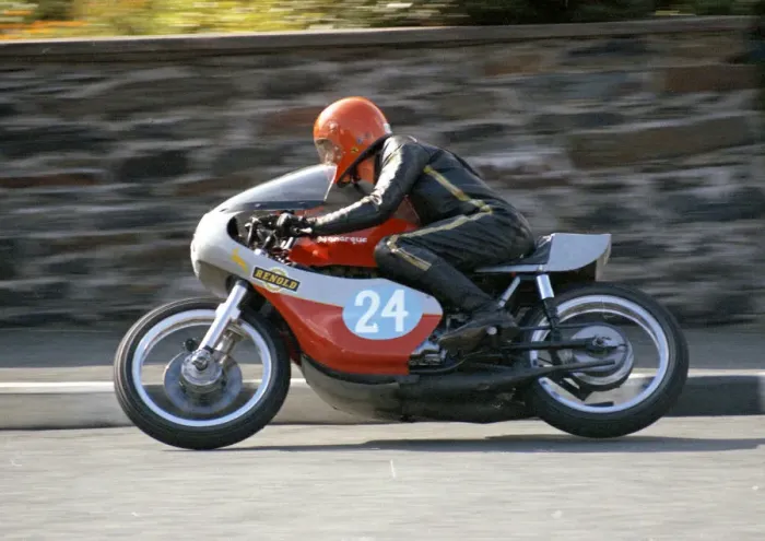 Framed Print : Ron Jones (Nomarque) 1975 Junior Manx Grand Prix Framed Print : Ron Jones (Nomarque) 1975 Junior Manx Grand Prix