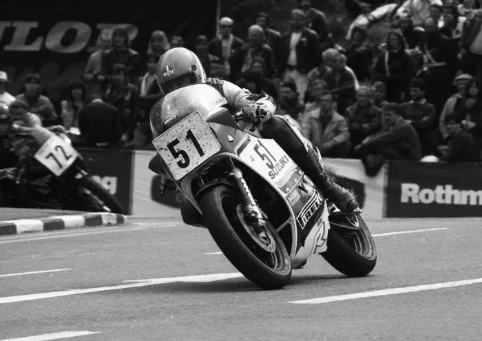 Framed Print : Ronan Sherry (Suzuki) 1986 Formula One TT Framed Print : Ronan Sherry (Suzuki) 1986 Formula One TT