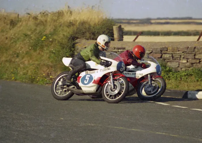 Framed Print : Ronnie Russell & Roger Sutcliffe (Yamaha) 1976 Jurby Road Framed Print : Ronnie Russell & Roger Sutcliffe (Yamaha) 1976 Jurby Road