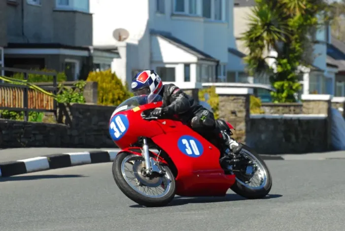 Framed Print : Ross Johnson (Honda) 2013 Pre TT Classic