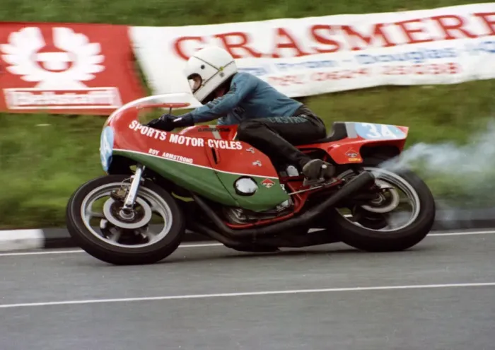 Framed Print : Roy Armstrong (Laverda) 1981 Formula 2 TT Framed Print : Roy Armstrong (Laverda) 1981 Formula 2 TT
