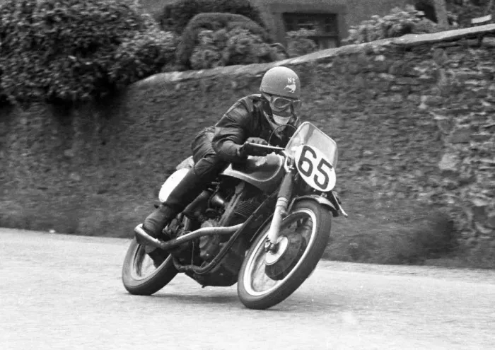 Framed Print : Roy Capner (BSA) 1956 Junior TT