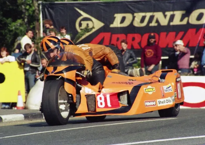 Framed Print : Roy Hanks & Tom Hanks (NRTH) 1987 Sidecar TT Framed Print : Roy Hanks & Tom Hanks (NRTH) 1987 Sidecar TT