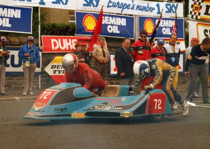 Framed Print : Roy Hanks & Tom Hanks (NRTH 350) 1988 Sidecar TT Framed Print : Roy Hanks & Tom Hanks (NRTH 350) 1988 Sidecar TT