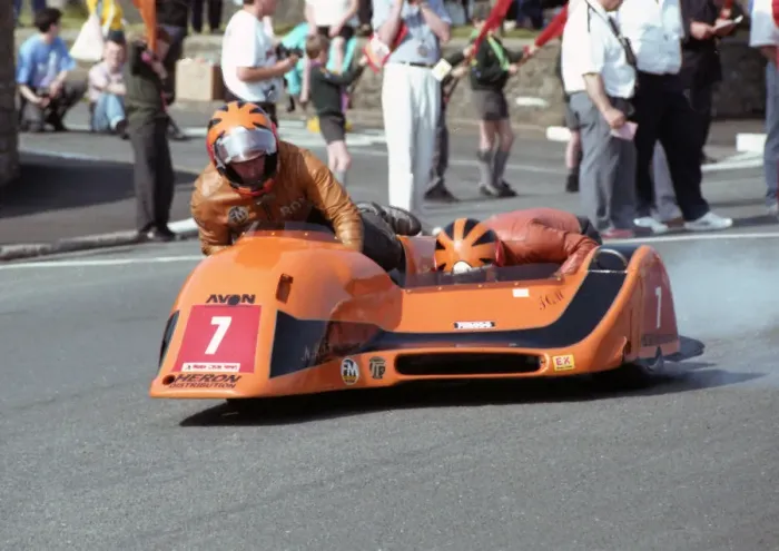 Framed Print : Roy Hanks & Tom Hanks (NRTH Ireson) 1992 Sidecar TT Framed Print : Roy Hanks & Tom Hanks (NRTH Ireson) 1992 Sidecar TT