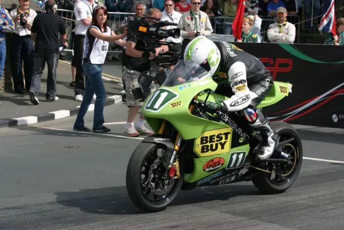 Framed Print : Roy Richardson (Brammo) 2009 XGP TT Framed Print : Roy Richardson (Brammo) 2009 XGP TT