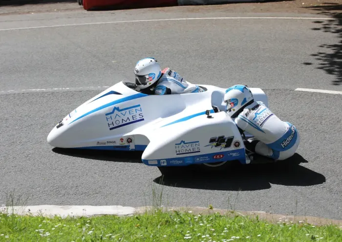 Framed Print : Ryan Crowe & Callum Crowe (Triumph) 2019 Sidecar TT Framed Print : Ryan Crowe & Callum Crowe (Triumph) 2019 Sidecar TT