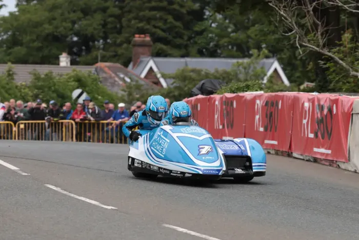 Framed Print : Ryan Crowe & Callum Crowe (Triumph) 2022 Sidecar TT Framed Print : Ryan Crowe & Callum Crowe (Triumph) 2022 Sidecar TT