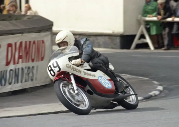 Framed Print : Sam McClements (Carson Yamaha) 1974 Junior Manx Grand Prix Framed Print : Sam McClements (Carson Yamaha) 1974 Junior Manx Grand Prix