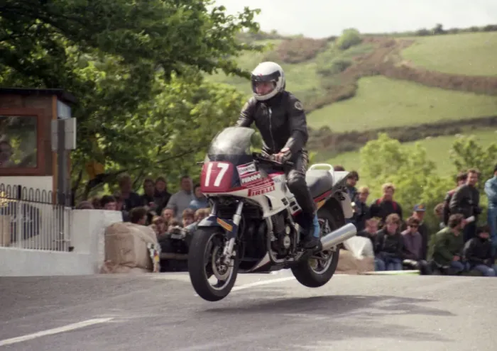 Framed Print : Sam McClements (Kawasaki) 1985 Production TT Framed Print : Sam McClements (Kawasaki) 1985 Production TT