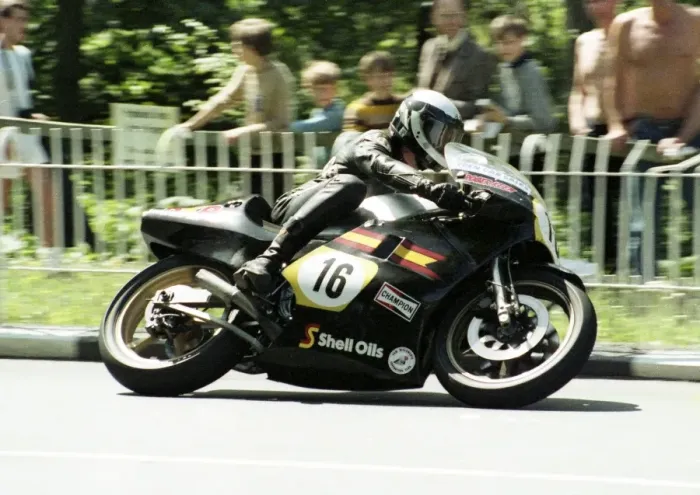 Framed Print : Sam McClements (Suzuki) 1984 Premier Classic TT Framed Print : Sam McClements (Suzuki) 1984 Premier Classic TT