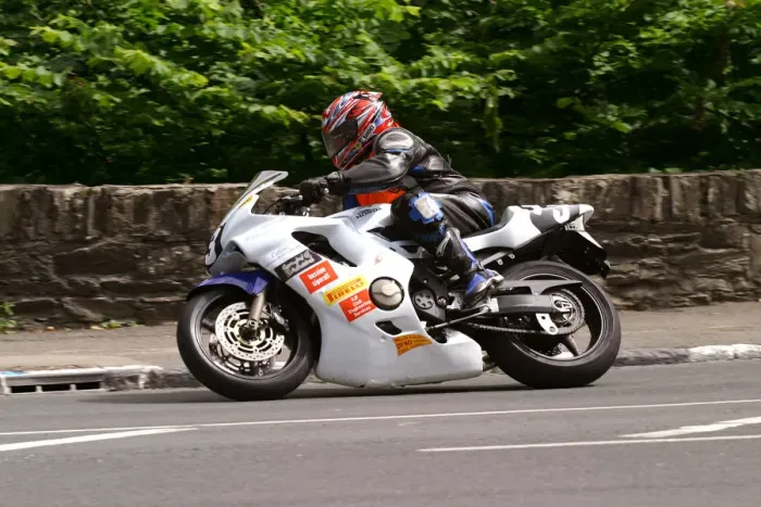 Framed Print : Scott Crews (Honda) 2004 Production 600 TT