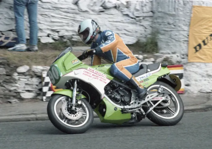 Framed Print : Sean Collister (Kawasaki) 1985 Production TT Framed Print : Sean Collister (Kawasaki) 1985 Production TT