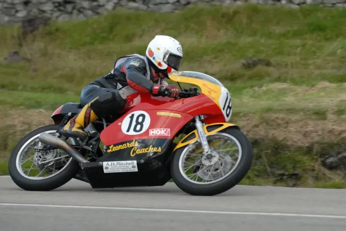Framed Print : Sean Leonard (Honda) 2010 Junior Classic Manx Grand Prix
