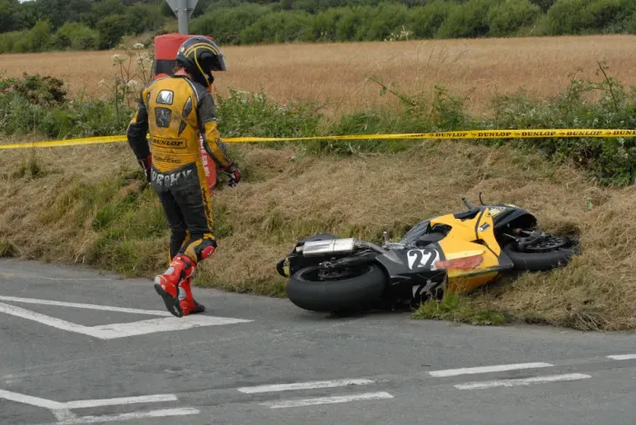 Framed Print : Sean Murphy (Honda) 2009 Jurby Road