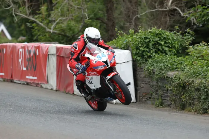 Framed Print : Shaun Anderson (Honda) 2022 Supersport TT