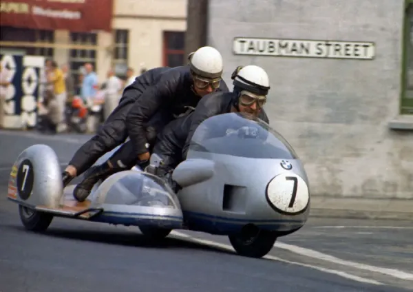1970 500 Sidecar TT Print - Schauzu & Schneider (BMW). Art Prints