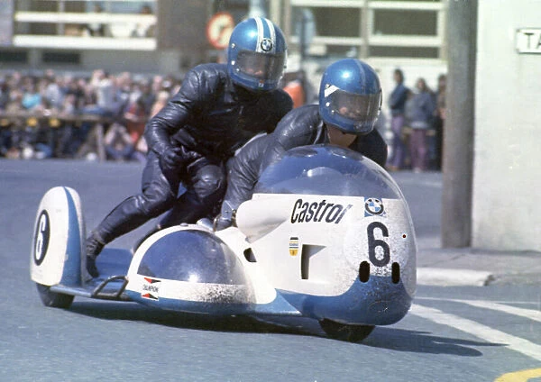Siegfried Schauzu & Wolfgang Kalauch (BMW) 1973 500 Sidecar TT