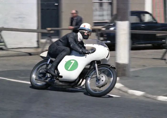 Framed Print : Bill Smith (Kawasaki) 1968 Lightweight TT