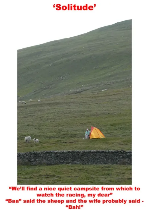 Framed Print : Solitude. We ll find a nice quiet campsite from which to watch the racing my dear'