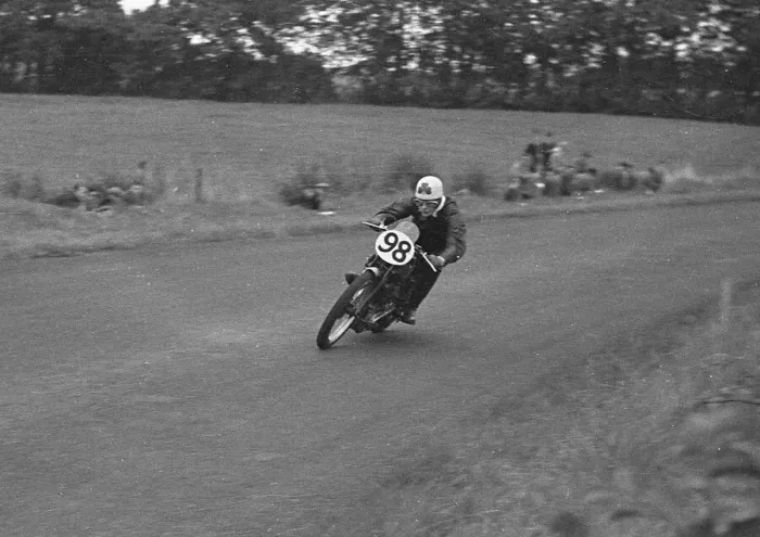 Framed Print : Bill Sparky Campbell (Excelsior) 1949 Lightweight Ulster Grand Prix Framed Print : Bill Sparky Campbell (Excelsior) 1949 Lightweight Ulster Grand Prix