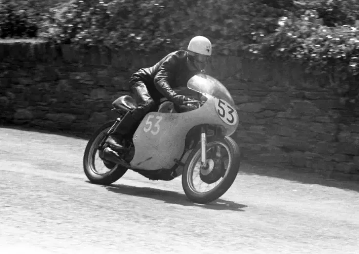 Framed Print : Stan Cameron (AJS) 1959 Junior TT Framed Print : Stan Cameron (AJS) 1959 Junior TT