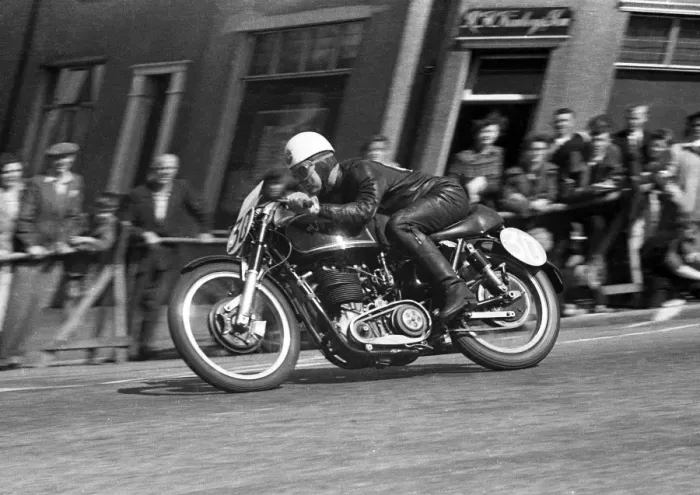Framed Print : Stan Cooper (AJS) 1954 Junior TT Framed Print : Stan Cooper (AJS) 1954 Junior TT